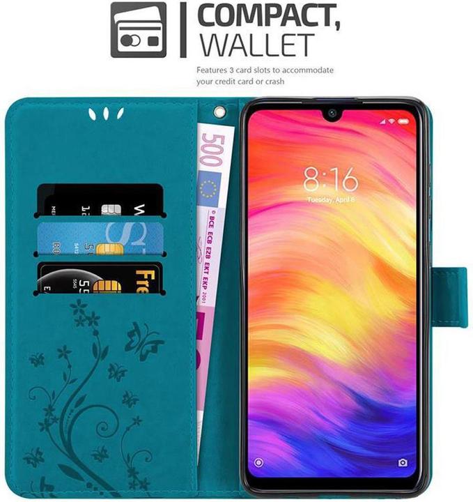 Immagine prodotto Cadorabo Copertina del libro a fiori (Xiaomi Redmi Note 7)