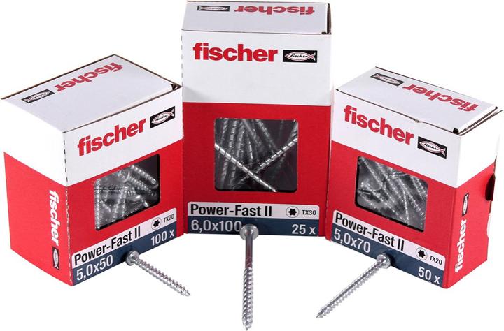 Produktbild Fischer PowerFast II (200 Schrauben pro Stück)