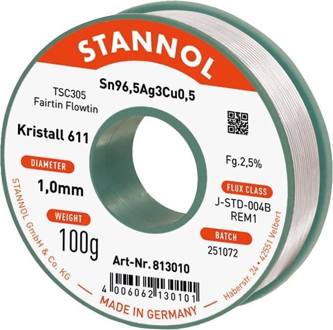 Produktbild Stannol Lötdraht 611 2,5% Ø 1,0 (Lötzinn)