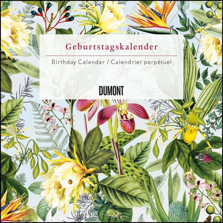 Actual product image Perpetual floral birthday calendar 2020 - Archive by Portico Designs - Square format 24 x 24 (24 x 24 cm, Hardcover, German)