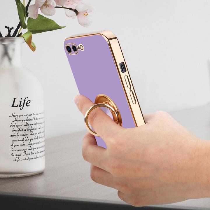 Produktbild Cadorabo Hülle für Apple iPhone 7 PLUS / 7S PLUS / 8 PLUS im TPU mit Kameraschutz und Ring LM089 Style (Apple iPhone 7 Plus, Apple iPhone 7s Plus)