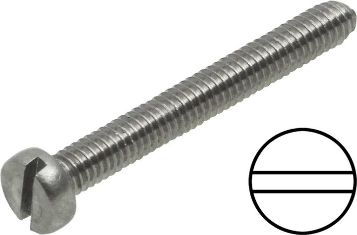 Actual product image Modellbau Lindinger cylinder head screws m2/16mm slotted 25pcs. stainless steel (25 Screws per piece)