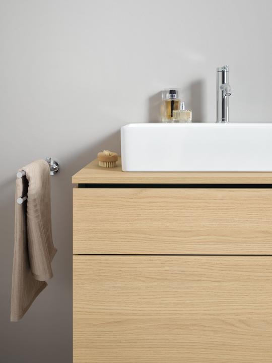 Actual product image Duravit Towel rail STARCK T 2-arm, movable, 465mm chrome