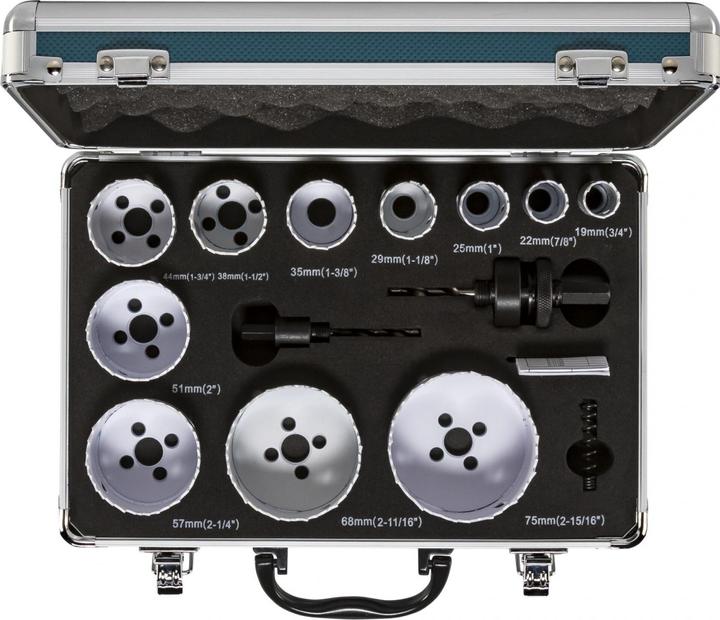 Actual product image Makita D-47298 (22 mm, 19 mm, 25 mm, 29 mm, 35 mm, 38 mm, 44 mm, 68 mm, 57 mm, 51 mm, 75 mm)