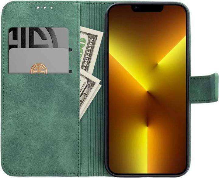 Actual product image OEM Back panel cover TENDER Book Case for SAMSUNG A23 5G green (Samsung Galaxy M23 5G)
