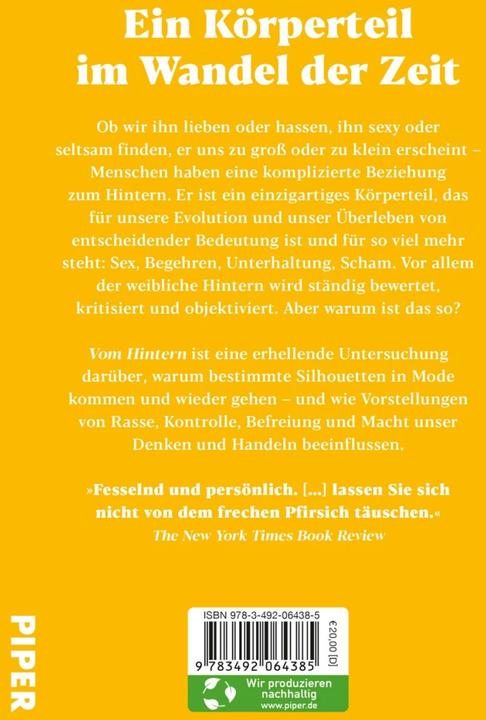 Immagine prodotto Vom Hintern (Tedesco, Heather Radke, Viola Krauss, 2023)