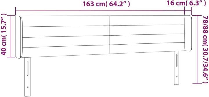 Image du produit VidaXL Kayla (163 x 16 x 88 cm)