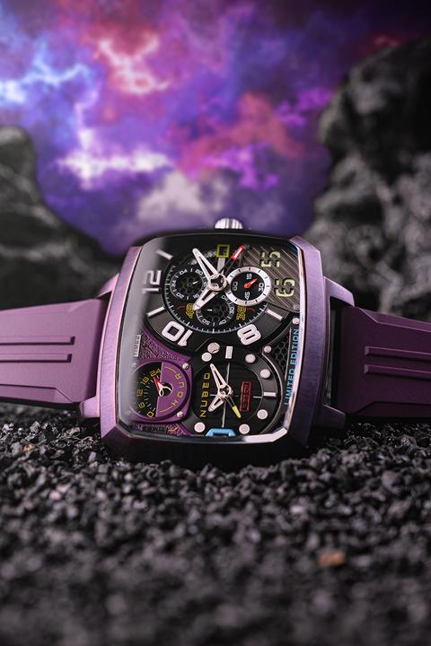 Produktbild Nubeo NB-6084-06 Herrenuhr Odyssey Triple Time-Zone Limited 58mm 5ATM (Chronograph)
