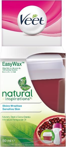 Veet Natural Inspirations Roll-on insert with wax Legs and Hands 50 ml (50 ml, 1 x)