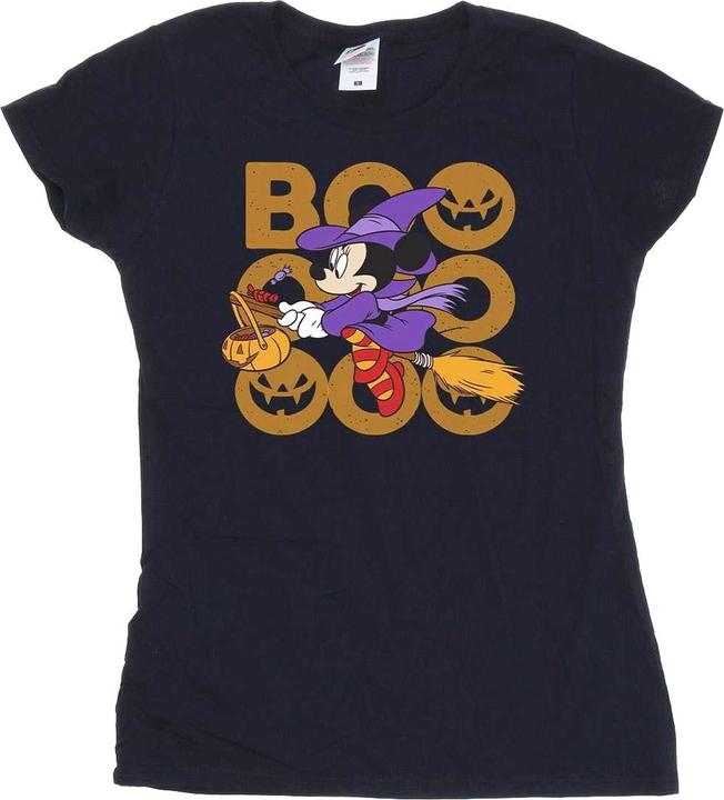 Actual product image Disney Womens/Ladies Boo Minnie Mouse Witch Cotton T-Shirt (M)
