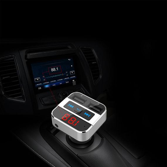 Image du produit T'nB Transmetteur FM Bluetooth compatible avec 2x USB (Emetteur & Récepteur)