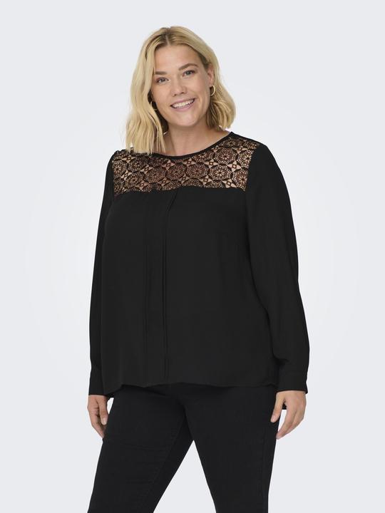Produktbild Only Curvy Spitzen Oberteil mit langen Ärmeln (42)
