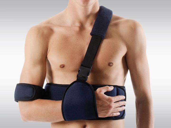 Immagine prodotto Omnimed Ortho Omo Deluxe Shoulder Fix blu (Taglia unica)