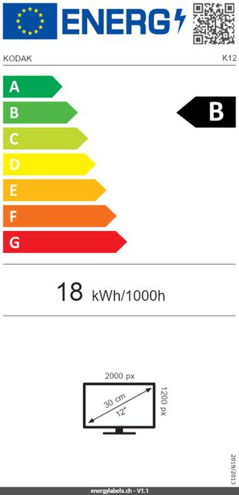 Energie-Label Kodak SD 128GB UHS-II U3 V60 Ultra Pro (128 GB, U3, UHS-II)
