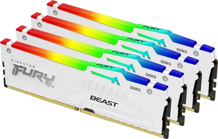 Kingston D5128GB 5200-40 Beast RGB wh K4 KFY XMP (4 x 32GB, 5200 MHz, DDR5-RAM, DIMM)
