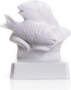 Immagine prodotto 2709 BW - Figura in porcellana segno zodiacale pesce 10 cm, bianco bisquit (10 cm)