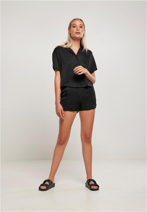 Actual product image Urban Classics Ladies Viscose Satin Resort Shirt (L)