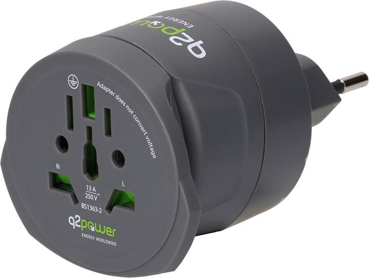 Image du produit Q2 Power Adaptateur de voyage Q2Power Monde