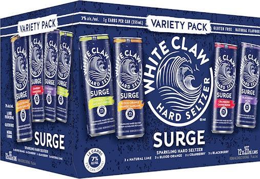 White Claw SURGE Hard Seltzer VARIETY Pack / (24 x 35.5 cl)