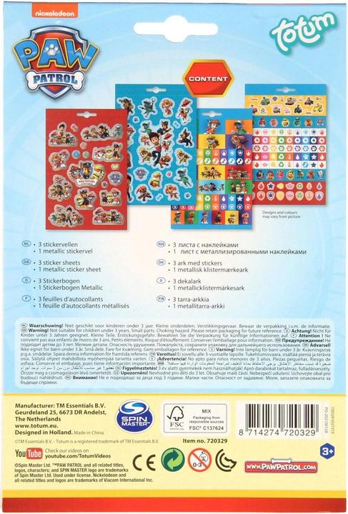 Immagine prodotto Totum Adesivo Paw Patrol