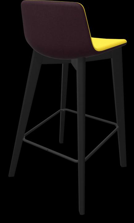 Jaune, Noir, Bordeaux - Mélange rouge, Frêne teinté noir