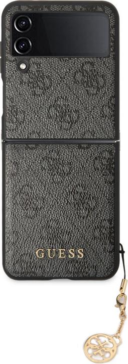 Actual product image Guess GUHCZF4GF4GGR F721 Z Flip 4 szary/grey hardcase 4G Charms Collection (Samsung Galaxy Z Flip4)