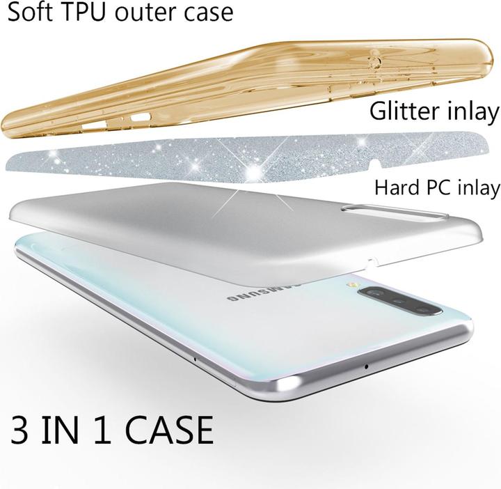 Produktbild Nalia Glitzer Hülle (Samsung Galaxy A50)