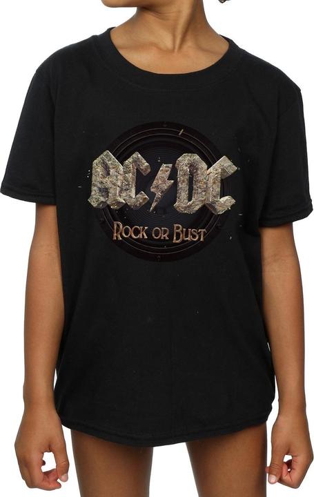 AC/DC Mädchen Rock Or Bust TShirt aus Baumwolle