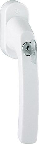 Actual product image Magni Hoppe Luxembourg aluminium turn/tilt window handle with Secu100® + Secustik® and VarioFit®, lockable (Door handle)