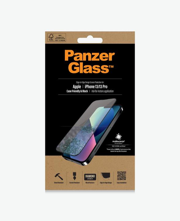 Actual product image PanzerGlass Display protection film (1 Piece, Apple iPhone 13)