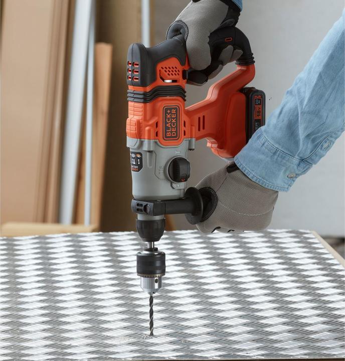Productafbeelding Black & Decker Black+Decker 18V SDS PLUS boormachine 2,5Ah (Oplaadbare batterij)