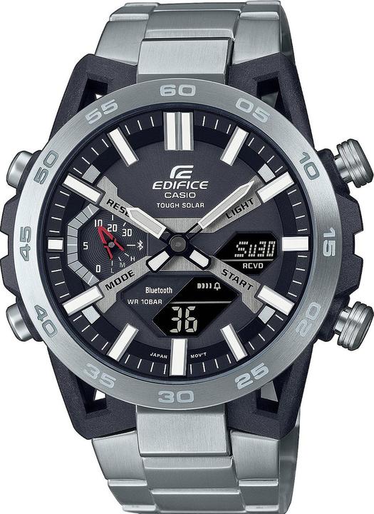 Casio ECB-2000D-1A (Digitaluhr, Analoguhr, 48 mm)