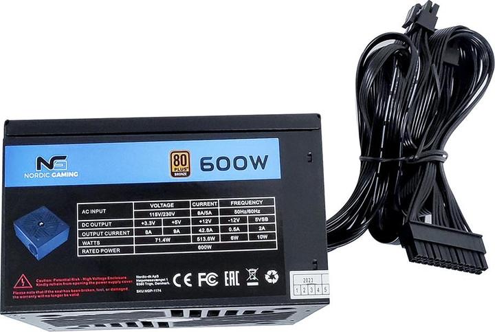 Produktbild Nordic GAMING 600W PSU (600 W)