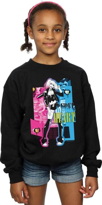Produktbild Harley Quinn Rebel Heart Sweatshirt Mädchen (140, 146)