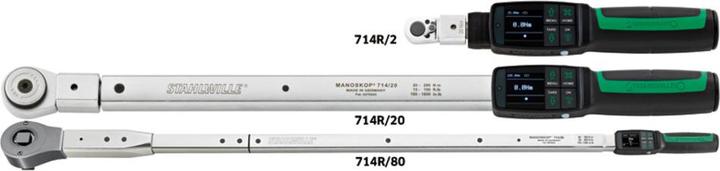 Produktbild Stahlwille 714R Drehwinkel-Drehmomentschlüssel MANOSKOP, Einsteckwerkzeug, 6 (3/8", 4.50 Nm, 60 Nm)