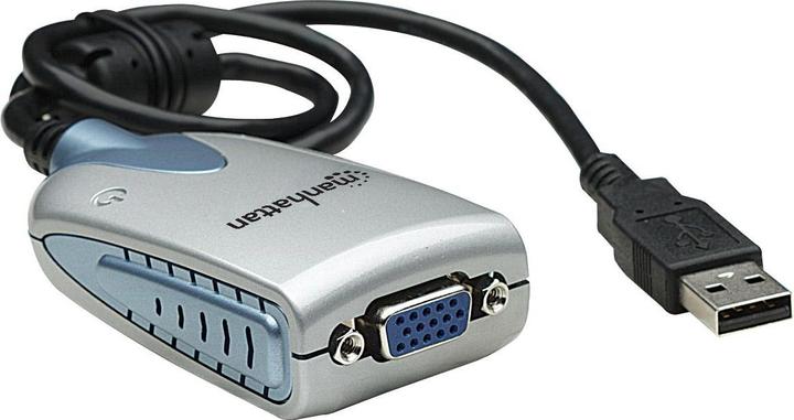 Produktbild Manhattan Hi-Speed USB 2.0 SVGA Konverter (VGA, 8 cm)