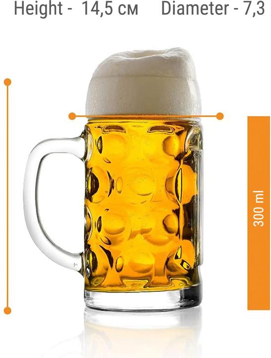 Produktbild Ich-zapfe Bierglas, Bierkrug 6er Set, ISAR - 0,3 Liter (0.30 l, 1 x)