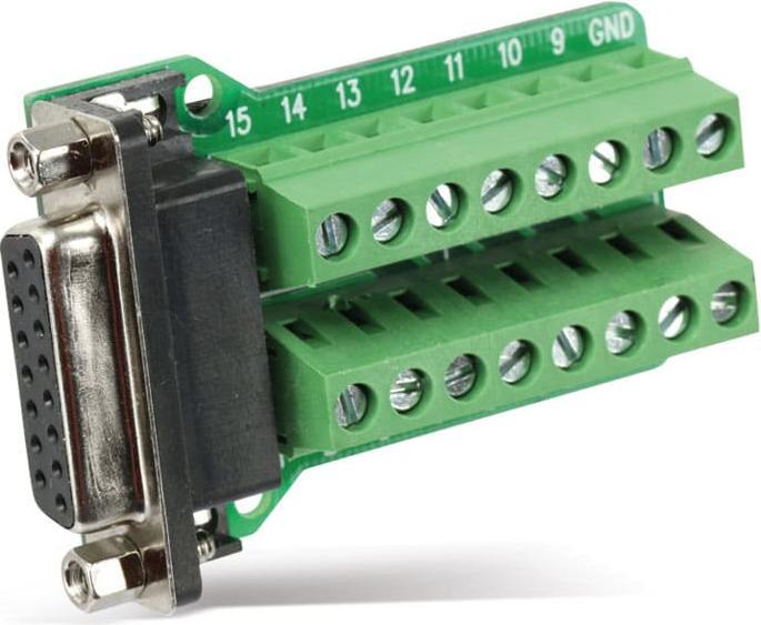 Produktbild Eneroid Sub-D Adapter, 15-polig, Kupplung, 2-reihig / Schraubklemmen