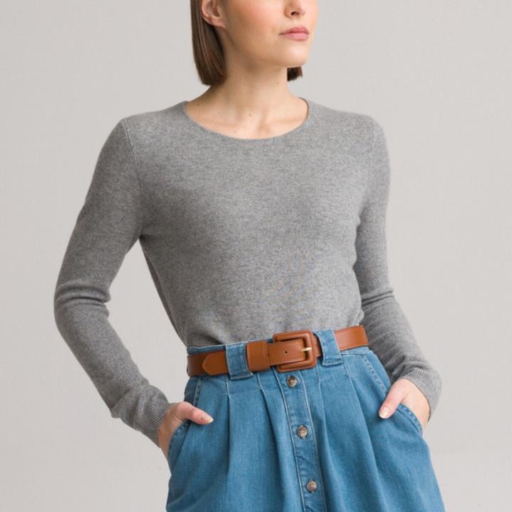 Image du produit Anne Weyburn Pull ras du cou en pur cachemire (44, 46)