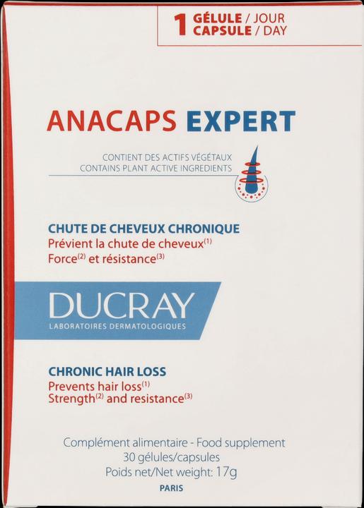 Energy Label Pierre Fabre Ducray Anacaps Expert, 30 capsules (Body lotion)