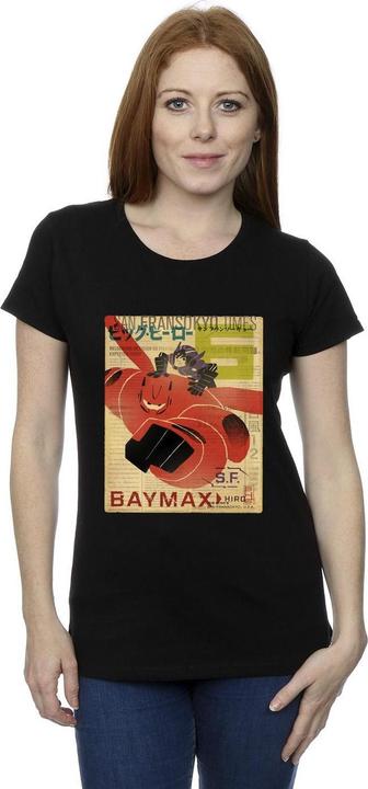 Produktbild Disney Big Hero 6 Baymax Flying Baymax Newspaper TShirt (M)