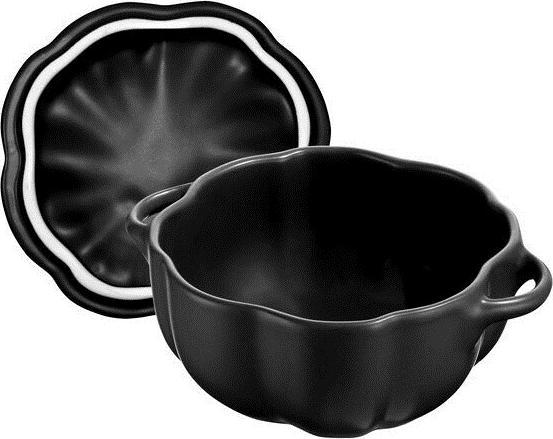 Produktbild Staub 40508-548-0 - Kürbis - Cocotte - Schwarz matt - Keramik - 12,2 cm (12.20 cm, Bräter + Schmortopf, Keramik)