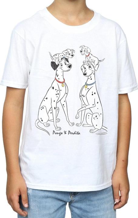 Actual product image Disney Boys 101 Dalmatians Classic Pongo And Perdita T-Shirt (128)