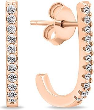 Produktbild Brilio Silver - Original bronze earrings with zircons EA618R