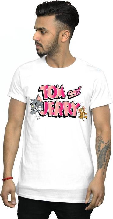 Actual product image Tom & Jerry Mens Gradient Logo T-Shirt (L)