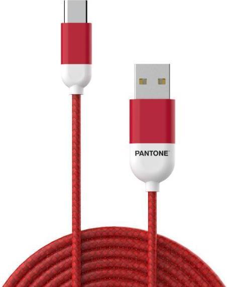 Image du produit Celly USB TO USBC PANTONE RED CABLE PT-TC001-5R1 (1.50 m, USB 2.0)