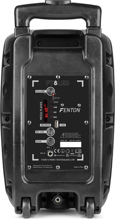 Image du produit Fenton Haut-parleur FT8LED-MK2 Party Speaker (Actif, 1x 300 W)