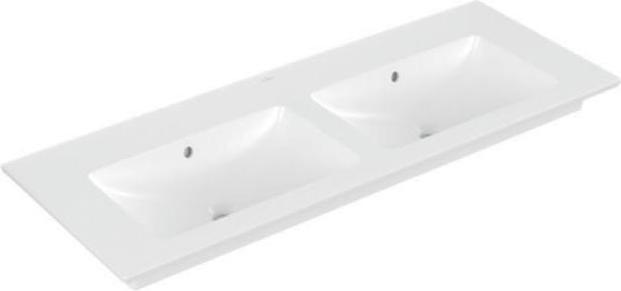 Produktbild Villeroy & Boch V&B Schrank-Doppelwaschtisch VENTICELLO 1300x500mm, mit ÜL stone white C+ (50 cm, 130 cm)