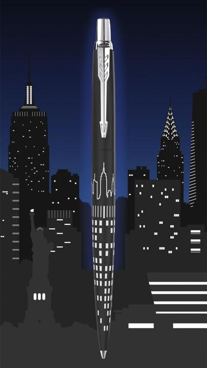 Actual product image Parker Pen Parker Jotter SE New York City Ballpoint Pen M (Black / Silver, 1 x)