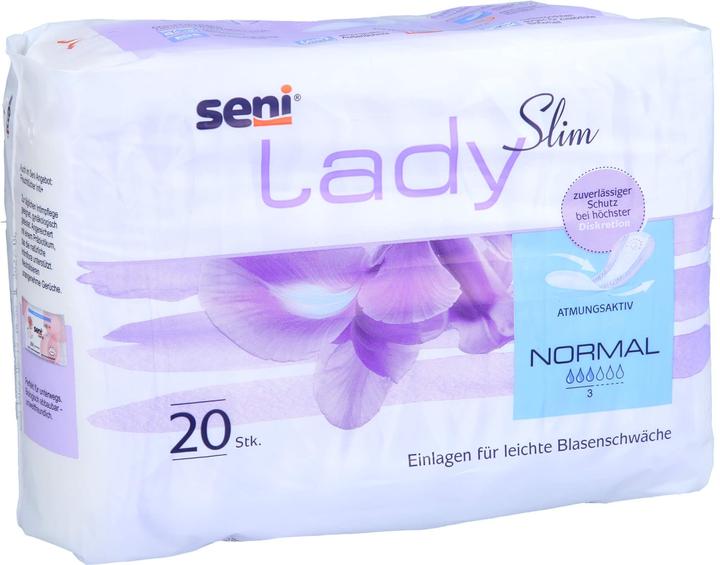 Immagine prodotto Seni Lady Slim Normal Insert traspirante anatomico 10,5x28cm 3 gocce (20 x, Normale)